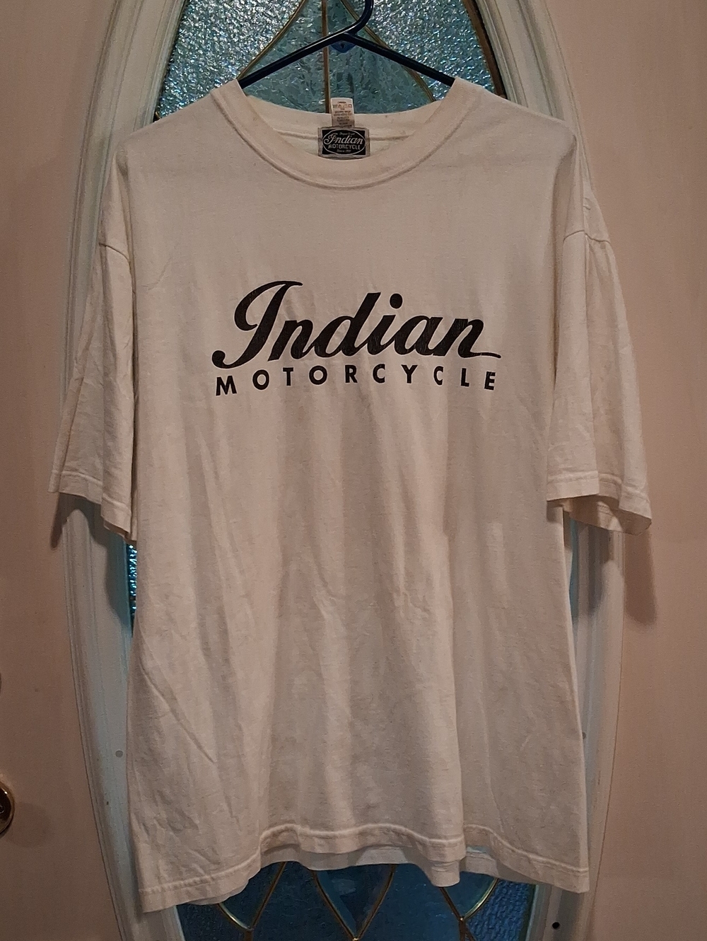 Vintage Indian Motorcycle Men’s White Logo Short Sleeve Tee